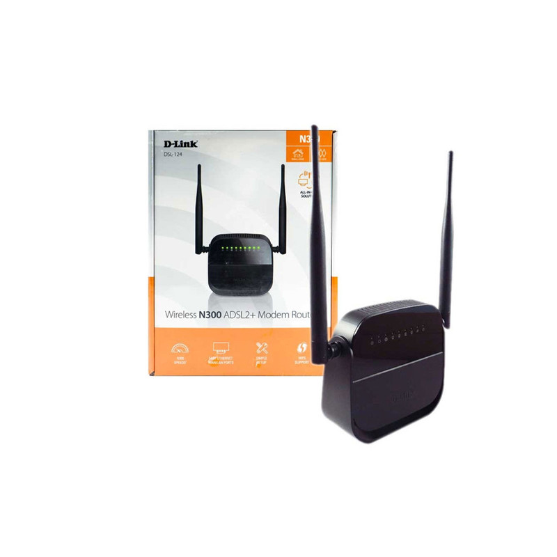 مودم روتر بی سیم +ADSL2 مدل DSL-124 دی‌-لینک